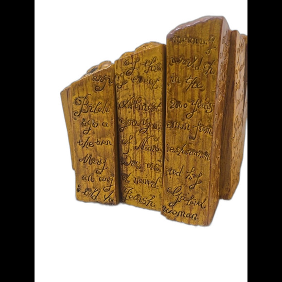 Pillar Nativity w/Bible Verses 9 Pc Set - Picture 4 of 4